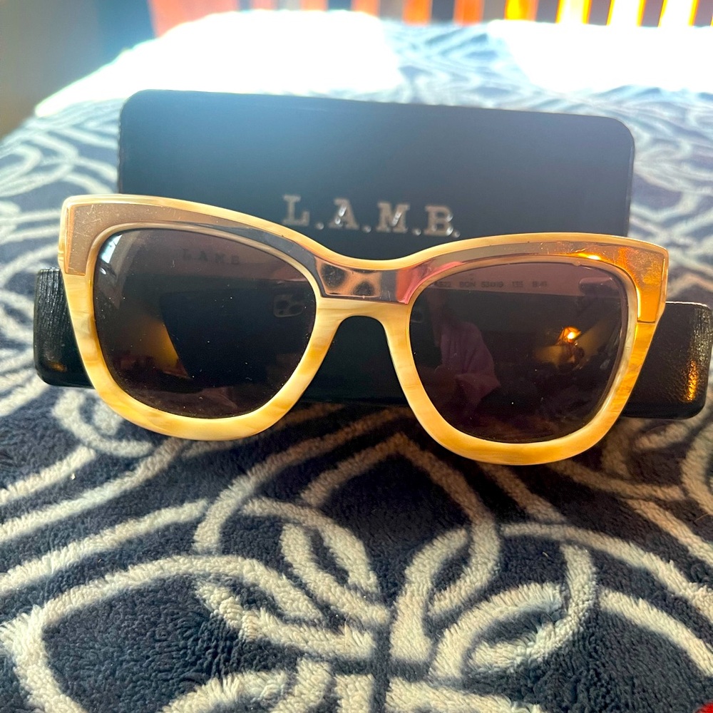 L.A.M.B. Ivory marble sunglasses